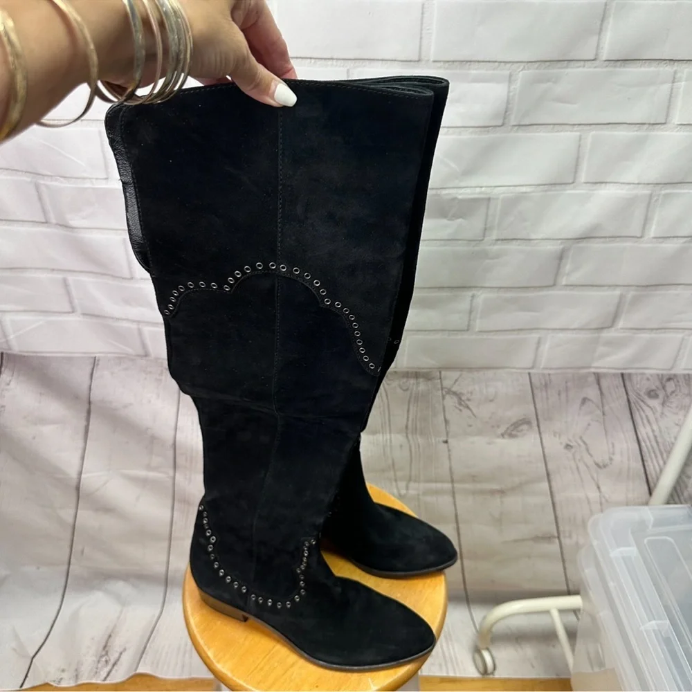 NWOT Frye Suede Boots Black - Picture 7 of 16